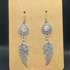 Crystal Angel Wing Earrings